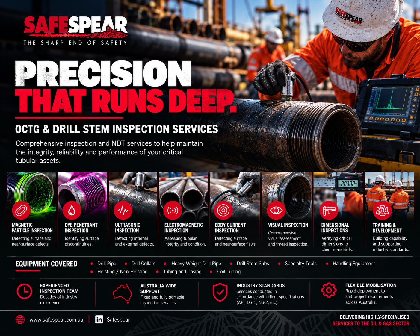 Precision that runs deep — OCTG and drill stem inspection campaign
