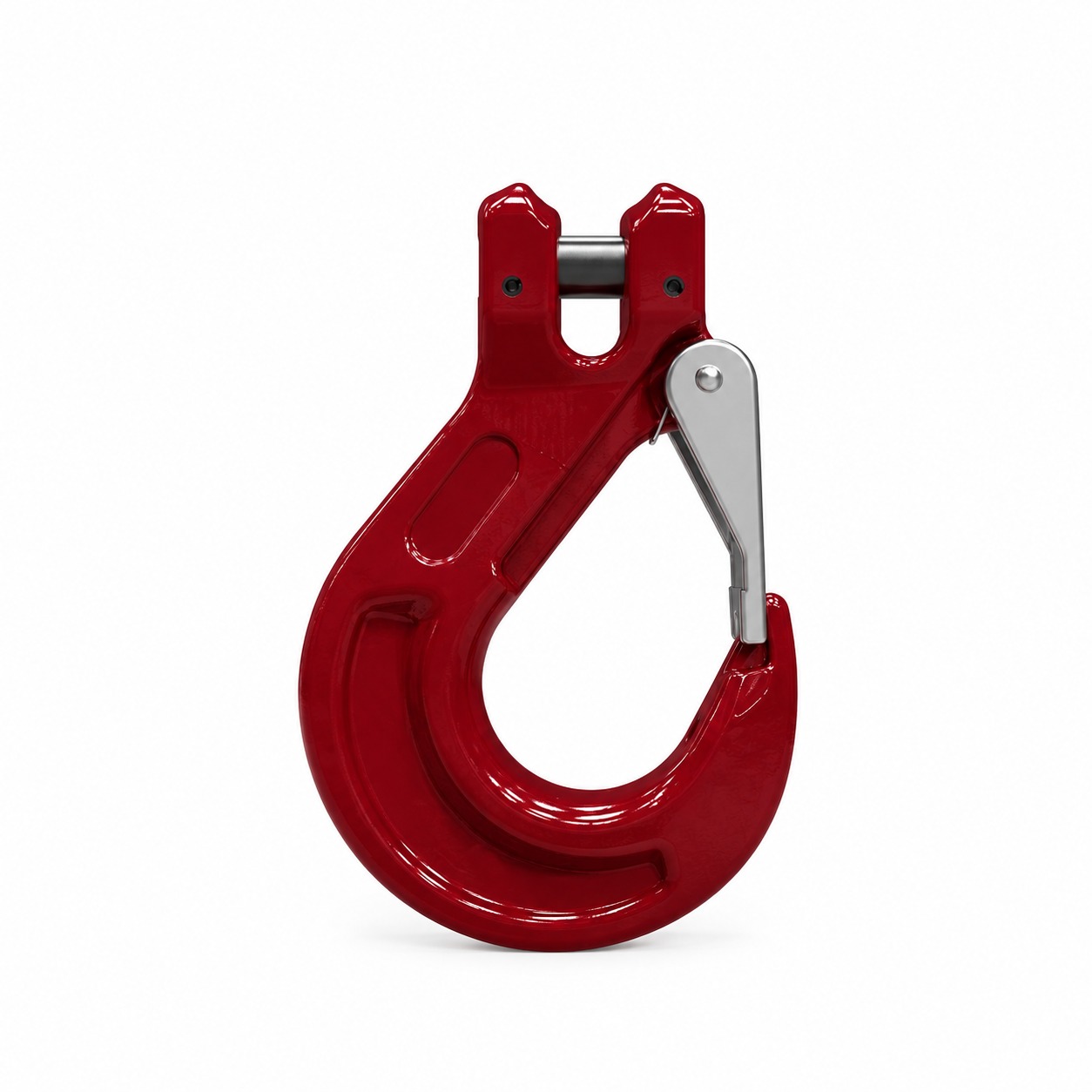 Representative deep candy apple red grade 100 clevis sling safety hook